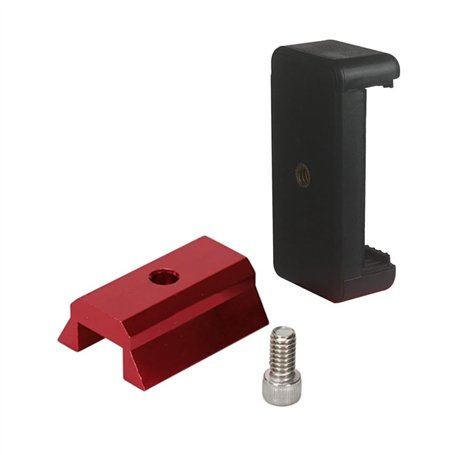 Grendly Télescope Dovetail Smartphone Adaptateur Métal pour Finder Scope Dovetail Base Fixe Téléphone Support de Facile à Utilis