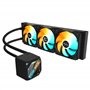 GIGABYTE Gaming 360 Refroidisseur Liquide pour CPU - 3x120 mm Ventilateurs ARGB, Mécanisme d'emboîtement Coulissant, Daisy-Chain