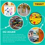 TOSSIT Jeu Fléchette Ventouse, Pétanque Intérieur Extérieur pour Sol et Mur, Silicone Puissant et Durable, Limited Edition Expan