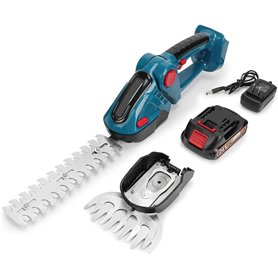 Taille Haie a Batterie，24V 2 en1 Electrique Cisaille de Jardin & Taille Haie Electrique avec 2 Lames et 1 Chargeur Coupe Sculpte