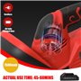 Taille Haie a Batterie, 21V Taille-Haies sans Fil, avec 1 Batterie et Chargeur, avec Double Lame, Distance de Lame de 15 mm, 22 