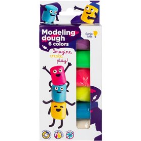 Kit de Pâte à Modeler Bio - 6 Couleurs 0