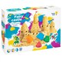 1kg de Sable Magique avec les Moules Chateau Fort Jouet avec Bac à Sable - Sable à Modeler pour les enfants pour les Jeux de Sab