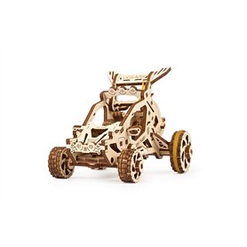 UGEARS Mini Buggy - Puzzle 3D pour Enfants et Adultes - Kit de modèle mécanique de Petit véhicule à Moteur - Kits de modèle en B