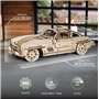 UGEARS Coupé Sport à Aileron - Maquette Voiture a Construire - Maquette Voiture Construction Bois - Adulte Puzzle 3D Voiture ave
