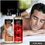 Huile de Massage Sensuelle Set Coco & Cerise 2x200ml - Comestible - Naturelle - Huile de Noix de Coco - Mélange d'Huiles d'Amand