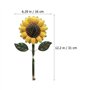 VICASKY 2 Pièces Crochet Fleur De Soleil Étagère De Rangement Support Mural Muraux en Fer Fleur en Métal Art Mural Patères Mural