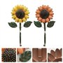 VICASKY 2 Pièces Crochet Fleur De Soleil Étagère De Rangement Support Mural Muraux en Fer Fleur en Métal Art Mural Patères Mural
