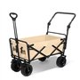 Kochenty Poignée de poussée de chariot pliable pliable léger et extensible accessoire de poignée de chariot équipement de chario