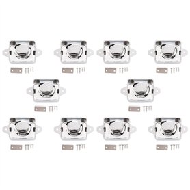 Kanylavy 10 PièCes Camping-Car Voiture Pousser Serrure DiamèTre RV Caravane Bateau Moteur Maison Armoire Tiroir Loquet Bouton Se