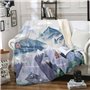 Plaid Polaire 130x150 Montagnes Couverture Polaire