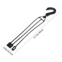 Lot de 5 chaînes de Suspension en Plastique pour Pots de Fleurs rotatives à 360° (Noir)