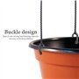Lot de 5 chaînes de Suspension en Plastique pour Pots de Fleurs rotatives à 360° (Noir)