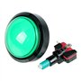 Hztuang 5X Boutons D'Arcade 60Mm DôMe 2,36 Pouces LED Bouton Poussoir avec Micro-Interrupteur pour Console de Jeux VidéO de Mach