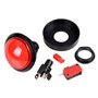 Hztuang 5X Boutons D'Arcade 60Mm DôMe 2,36 Pouces LED Bouton Poussoir avec Micro-Interrupteur pour Console de Jeux VidéO de Mach
