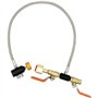 Ashikoi CGA-320 Adaptateur de recharge de cylindre de CO2 pour machine à soda, connecteur de tuyau d'échange de CO2, réservoir d