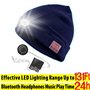 porter un avec lumière Bluetooth d'hiver chaude avec haut-parleurs avec musique LED et casque avec
