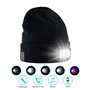 Richeyty Pour jeter la neige, porter un avec lumière Bluetooth d'hiver chaude avec haut-parleurs avec musique LED et casque avec
