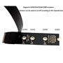 Mskidand Câble Adaptateur M.2 NVMe PCIE 4.0 vers Oculink SFF-8611 SFF-8612 Câble D'Extension de Carte Graphique Externe pour Ord