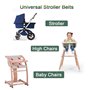 SUYIPCUS Harnais 5 Points pour Poussette, Sangles de Sécurité Ceinture de Sécurité pour Chaise Haute Ceinture Attache Sécurité R