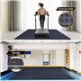 PAMENET Lot de 12 tapis d'exercice au sol pour gym à ou rembourrage de sol pour yoga, haltères, équipement de gym Noir
