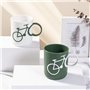 PAMENET Creatives Bicycle Lot de 2 verres pour brosse à dents