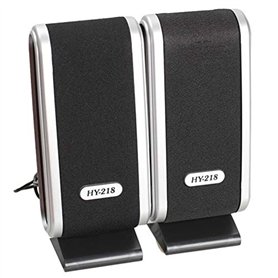 Booso Lot de 2 Enceintes Haut-parleurs USB pour Ordinateur Portable Stéréo 3