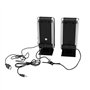 Booso Lot de 2 Enceintes Haut-parleurs USB pour Ordinateur Portable Stéréo 3,5 mm avec Prise d'Oreille pour Ordinateur de Bureau