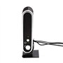 Booso Lot de 2 Enceintes Haut-parleurs USB pour Ordinateur Portable Stéréo 3,5 mm avec Prise d'Oreille pour Ordinateur de Bureau