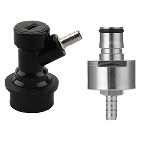 iFutniew 1 lot de bouchons de gazéification en acier inoxydable avec verrou à boule ardillon de 5/16"