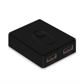 Grendly Commutateur KVM USB 3.0 1 x 2/2 x 1 - Répartiteur USB - Contrôleur partagé - Pour ordinateur portable