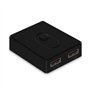 Grendly Commutateur KVM USB 3.0 1 x 2/2 x 1 - Répartiteur USB - Contrôleur partagé - Pour ordinateur portable