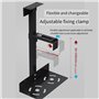 Remingtape Support de boîtier hôte réglable, multi-usages sous le bureau ou sur le mur, support latéral pour unité centrale rele