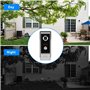 Ggnaxivs Système D'Interphone Vidéo Visiophone 7 Pouces avec Prise Européenne pour Déverrouillage et Surveillance de la Villa à 