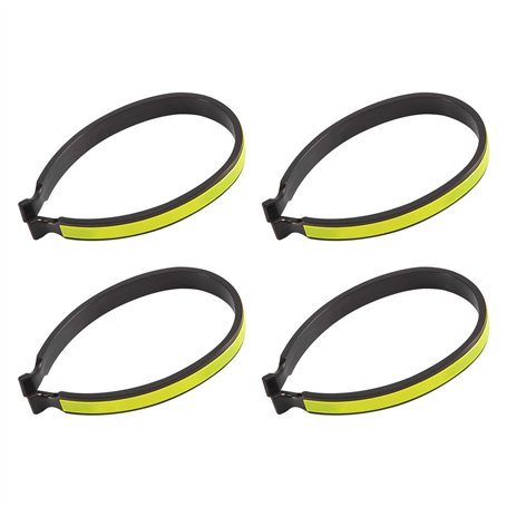 GUIJIALY 2 Paires de Pinces à Pantalon de VéLo Pinces à Pantalon de VéLo LéGèRes avec Bandes RéFléChissantes pour Les Balades No