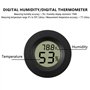 Lot de 5 thermomètres hygromètre numérique LCD moniteur d'humidité jauge pour humidificateurs déshumidificateurs