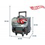 BAGTROTTER Cartable à roulettes 38 cm Hot Wheels voitures Gris
