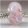 Breloque en verre soufflé de Murano en argent sterling pour bracelet à breloques Pandora, Verre, Verre