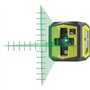 RYOBI - Laser croix vert avec traits de repere - portée 15 m - précision +/- 0