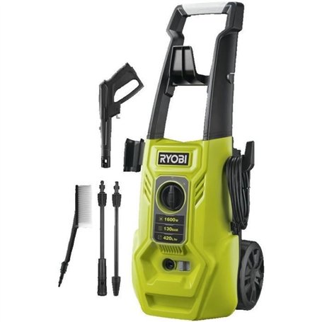 RYOBI - Nettoyeur haute pression 1600 W 130 bars - 420 L - flexible 5m