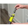 RYOBI - Brosse 4 Volts pour Nettoyage évier, lavabo, Douche, Plastique, céramique - étanche IPX7 - Livrée avec 4 brosses Interch