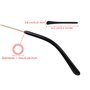 SCSpecial Monture de lunettes de protection anti-dérapante en silicone - Noir