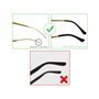SCSpecial Monture de lunettes de protection anti-dérapante en silicone - Noir