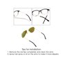 SCSpecial Monture de lunettes de protection anti-dérapante en silicone - Noir