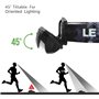 LE Lampe Frontale LED Rechargeable Puissante, 1300 Lux USB Torche Frontale 5 Modes d'éclairage avec Lumière Rouge, Étanche IPX4,