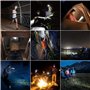 LE Lampe Frontale Rechargeable, L3200 Torche Frontale Led Ultra Puissante, 5 Modes d'Éclairage avec Voyant Rouge, Autonome 30 He