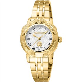 Roberto Cavalli by Franck Muller Femmes Analogique Quartz Montre avec Bracelet en Acier Inoxydable RV1L227M0051