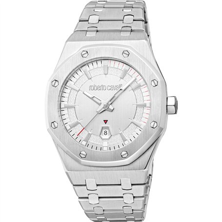 Roberto Cavalli Homme Analogique Quartz Montre avec Bracelet en Acier Inoxydable RC5G102M0055