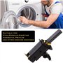 2pcs Balais de charbon Machine à Laver avec Supports 182364 Compatible pour Etna Gorenje Koerting Hanseatic Privileg, 35x12.3x5m