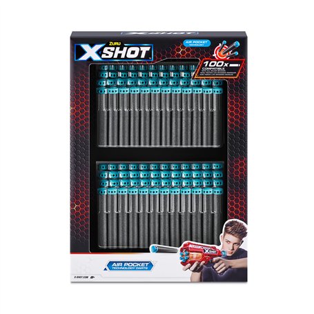 ZURU - XSHOT - Excel - RECHARGES - Pack 100 fléches en Mousse - Compatibles avec Les Autres Marques - 5639